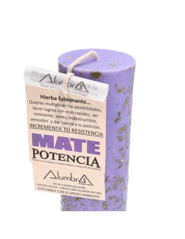 Candela artigianale con porta bevande...