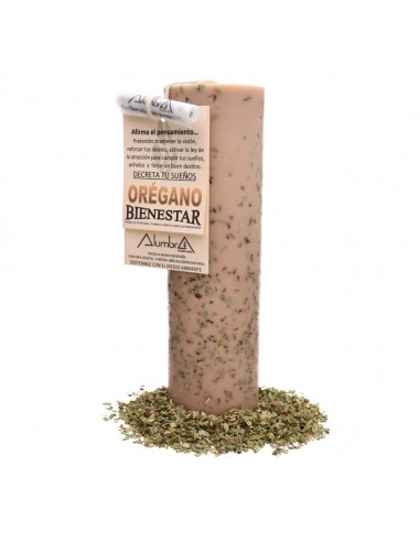 Candela artigianale all'origano -...