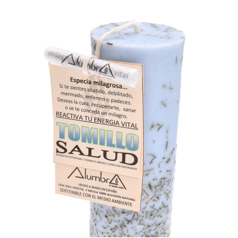 Candela Rituale Salute con Timo Spezia Miracolosa