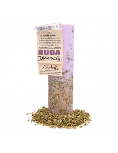 Candela artigianale con Ruda -...