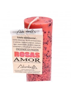 Love Ritual Candle with Roses 2