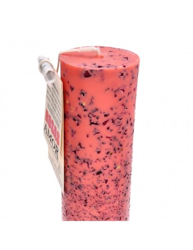 Vela Artigianale con Rose - Amore