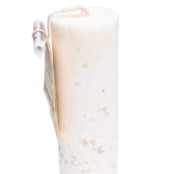 Bougie rituelle énergétique avec quartz blanc