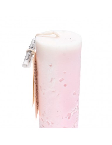 Bougie rituelle d'amour avec quartz rose