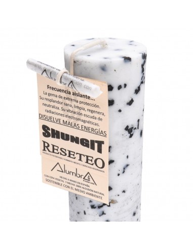 Candela artigianale con Shungite - Reset