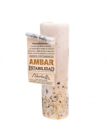 Candela artigianale all'ambra -...