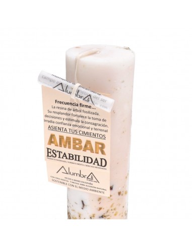 Candela artigianale all'ambra -...