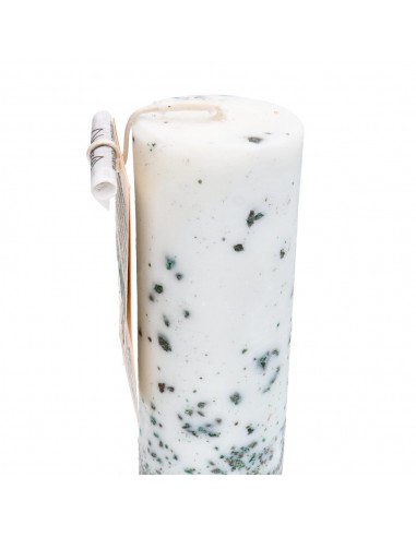 Vela de malaquite para rituais de saúde