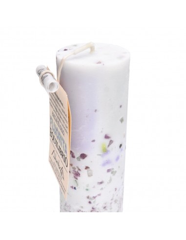 Candela artigianale con fluorite -...