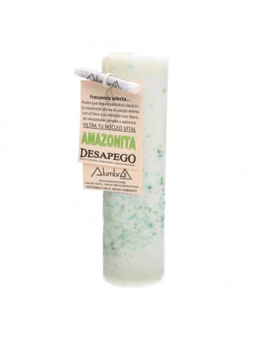 Candela artigianale con Amazonite -...