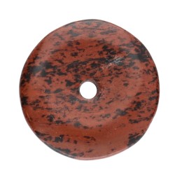 Donut Medio di Obsidiana Mogano Qualità A__