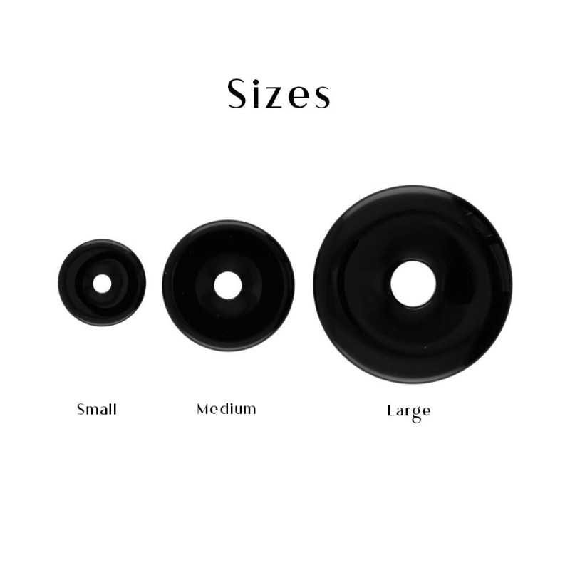 Donut Medio di Giada Nera Qualità A__