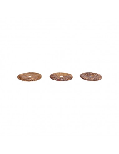 Médio Fóssil Jaspe Donut Qualidade A