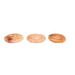 Grande Quartzo Hematoide Laranja Donut Qualidade A