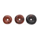 Pequeno Donut em mogno obsidiana A__ Qualidade