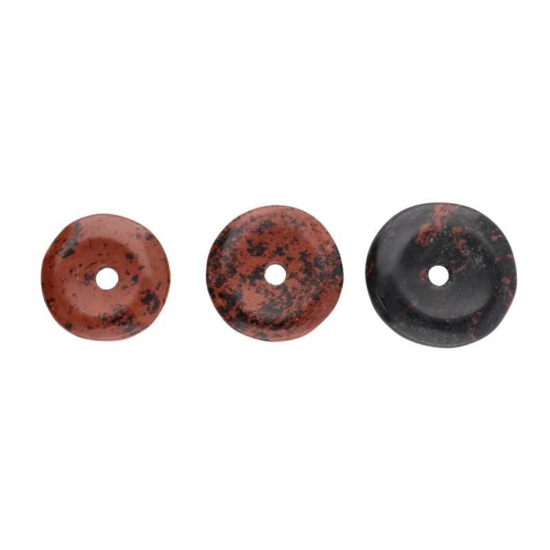 Donut Piccolo di Obsidiana Mogano Qualità A__