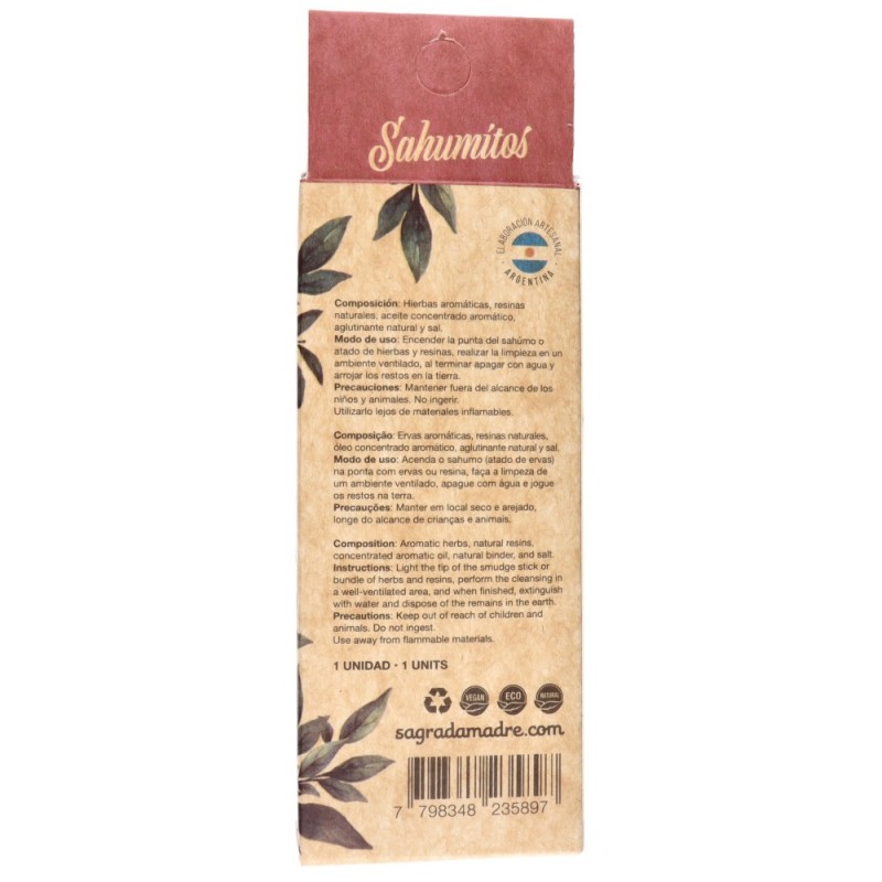 Sahumito Mirra Palo Santo Pulizia Energetica - Sacra Madre