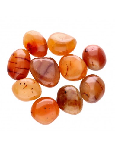 Pietre di corniola arrotondate, 4x3cm.