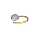Anillo de Bronce Ajustable con Mineral -111- | Vives de la Cortada