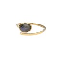 Adjustable Bronze Ring with Mineral -111- | Vives de la Cortada