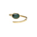 Adjustable Bronze Ring with Mineral -111- | Vives de la Cortada