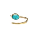 Anillo de Bronce Ajustable con Mineral -111- | Vives de la Cortada