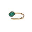 Adjustable Bronze Ring with Mineral -111- | Vives de la Cortada