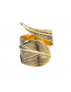 Anello di piuma in bronzo...