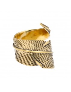 Anello di piuma in bronzo... 2