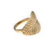 Bronze Leaf Ring -8-