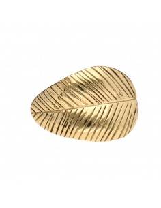 Anello in bronzo a foglia -8- 2