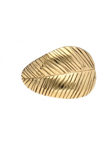 Anello in bronzo a foglia -8-