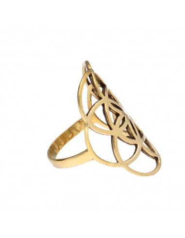 Anel de bronze Flor da Vida -7-