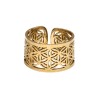 Bague Fleur de vie en bronze -10-