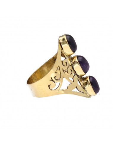 Anello in bronzo traforato con...