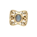 Anel de Bronze com Labradorite -9-