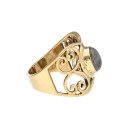 Anel de Bronze com Labradorite -9-