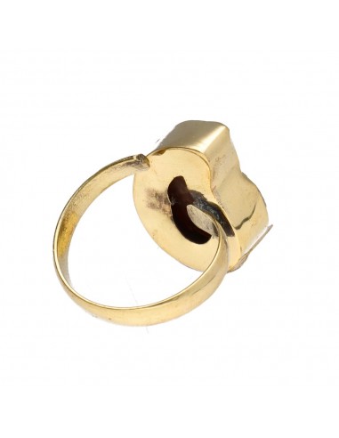 Bague en bronze avec ammonite -11-