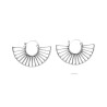 Boucles d'oreilles plaquées argent -P42-