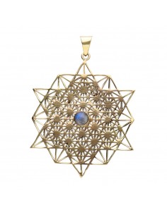 Bronze Pendant with Mineral...