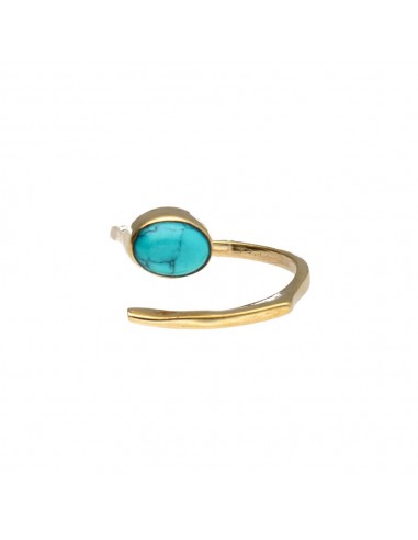 Bronze Ring with Mineral -18-