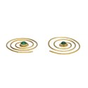 Pendientes de Bronce con MIneral -52-