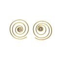 Pendientes de Bronce con MIneral -52-