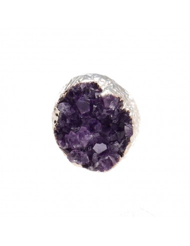 Anello Drusa di Ametista in Bagno di...
