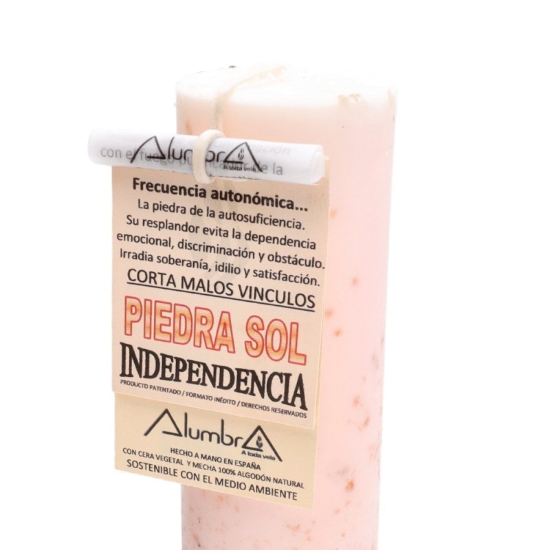 Candela Artigianale con Pietra Sole - Indipendenza Frequenza Autonomica…