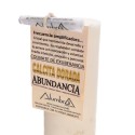 Candela Artigianale con Calcite Dorata - Abbondanza