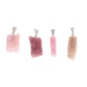 Pendente di Tormalina Rosa Grezza