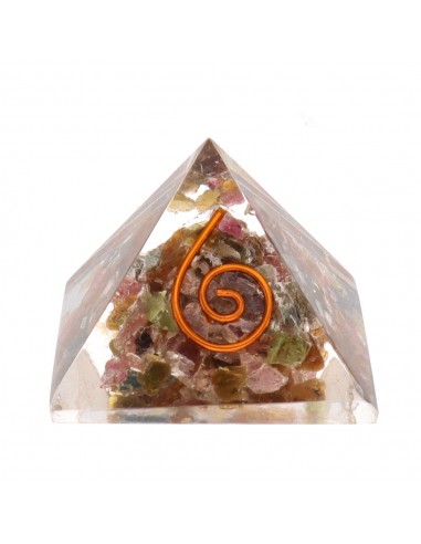Piramide di Orgonite con Tormalina...