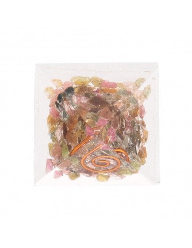 Piramide di Orgonite con Tormalina...