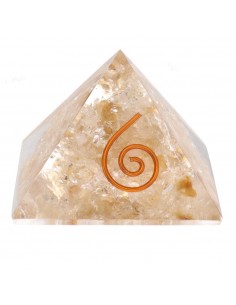 Resin Citrine Pyramid with...